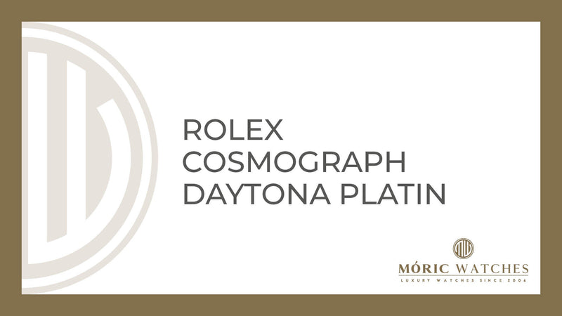 Rolex Cosmograph Daytona Platin: Luxus für höchste Ansprüche bei Moric-Watches in München