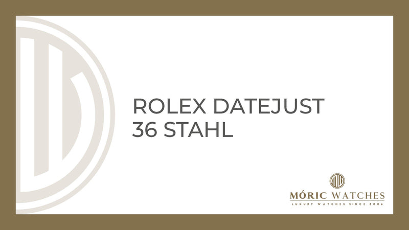Rolex Datejust 36 Stahl – zeitlose Eleganz bei Moric-Watches München