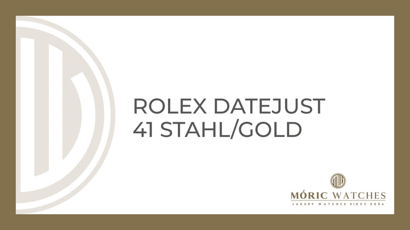 Rolex Datejust 41 Stahl/Gold – Eleganz und Luxus bei Moric-Watches München