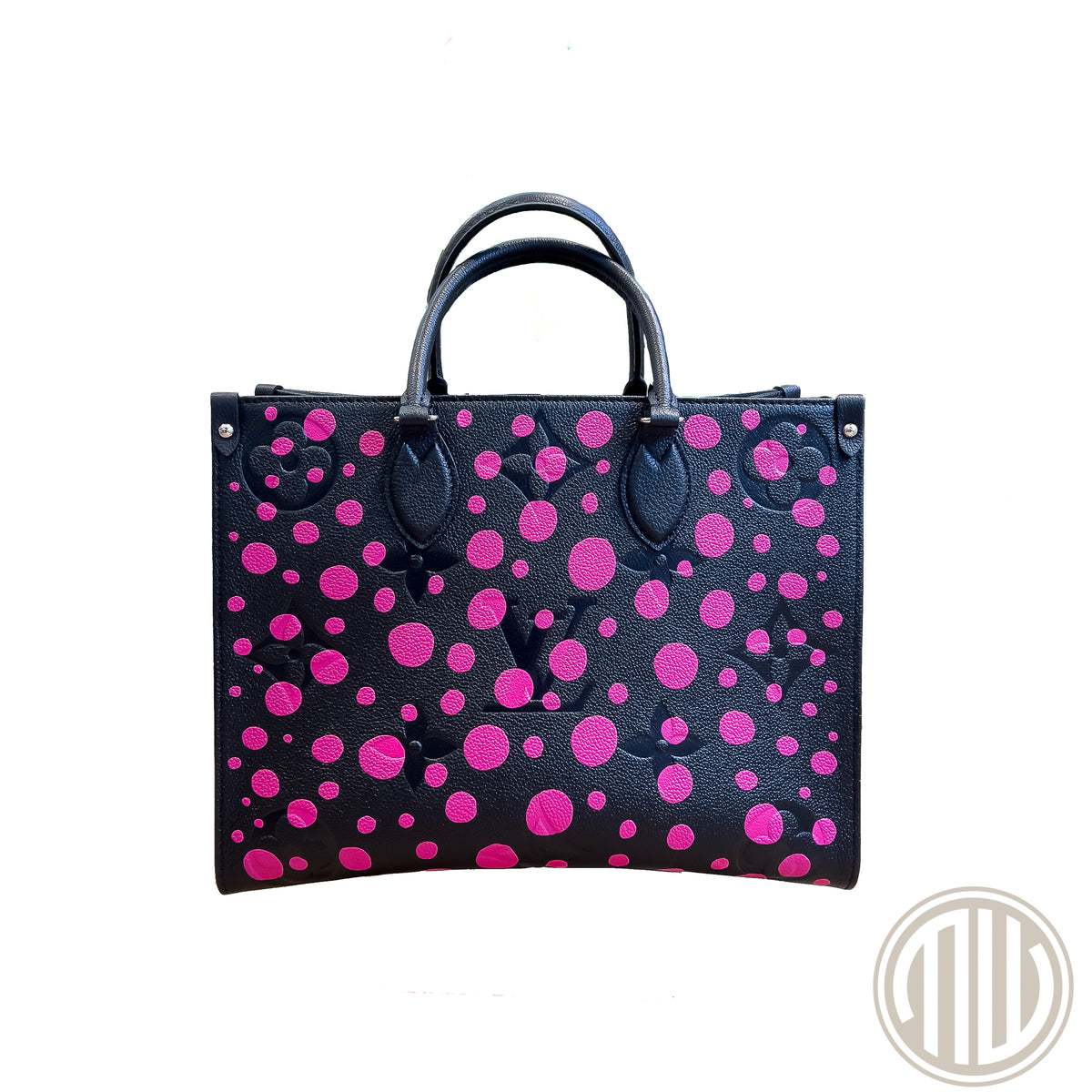 Louis Vuitton LV x YK Onthego MM Black/Fuchsia