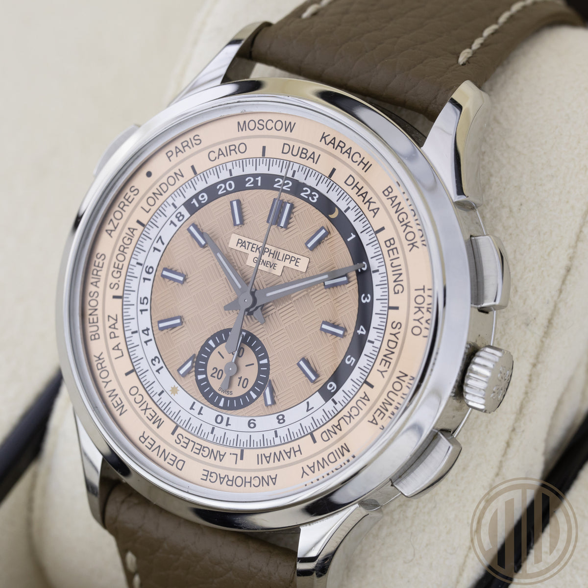 Patek Philippe World Time Chronograph Flyback | Salmon Dial | Box and Papers | 2023 | 5935A