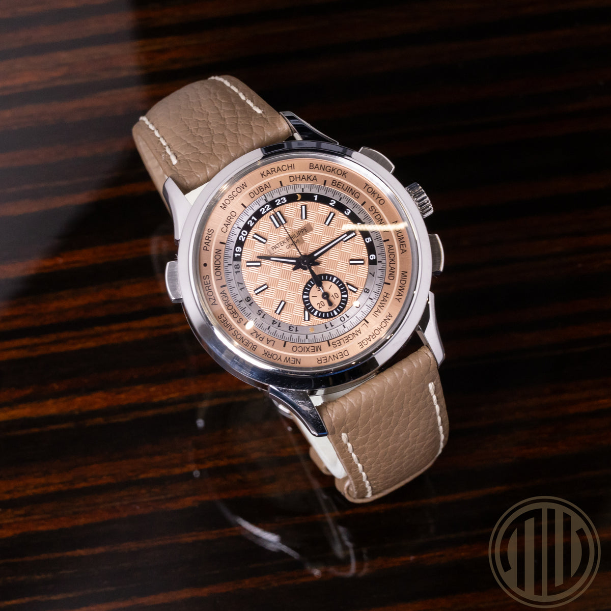 Patek Philippe World Time Chronograph Flyback | Salmon Dial | Box and Papers | 2023 | 5935A
