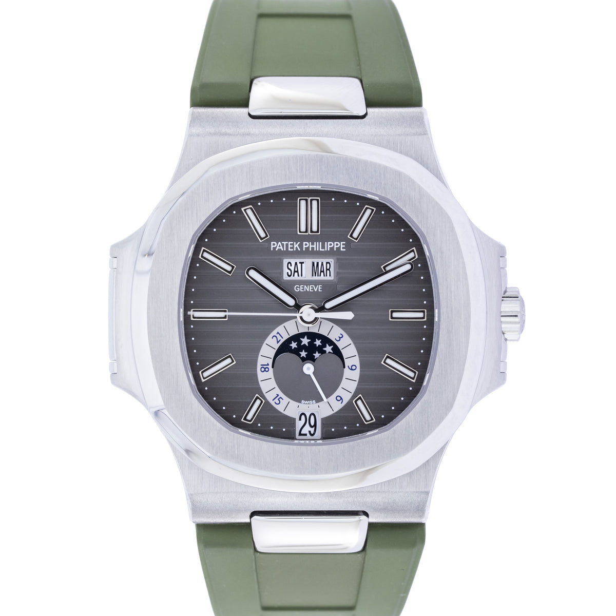 Patek Philippe Nautilus Annual Calendar | New Patek-Service | Box and Papers | 2011 | 5726A