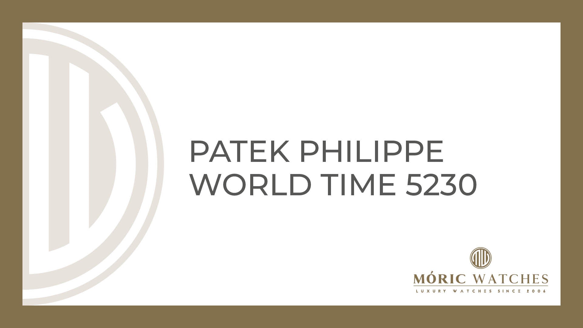 Patek Philippe World Time 5230: Exquisite Uhr bei Moric-Watches
