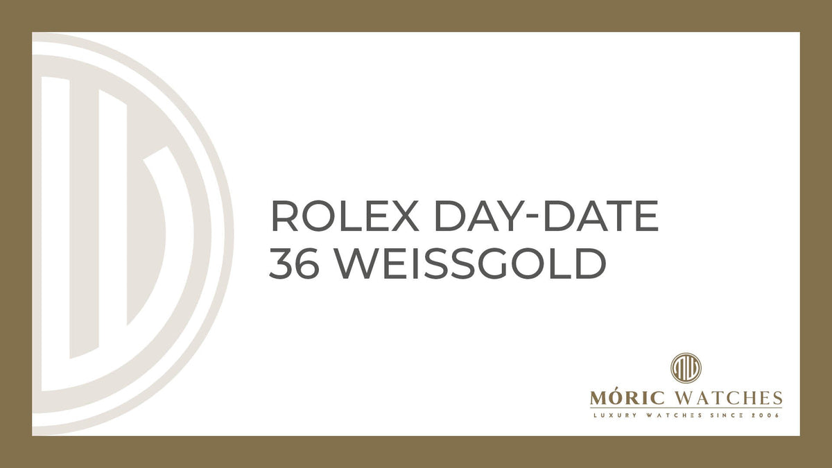 Rolex Day-Date 36 in Weißgold – Exklusive Uhr bei Moric-Watches