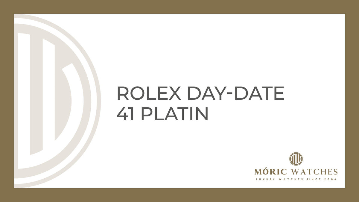 Rolex Day-Date 41 Platin: Exklusive Luxusarmbanduhr bei Moric-Watches