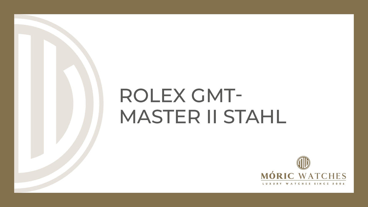 Rolex GMT-Master II Stahl: Eleganz und Präzision bei Moric-Watches München