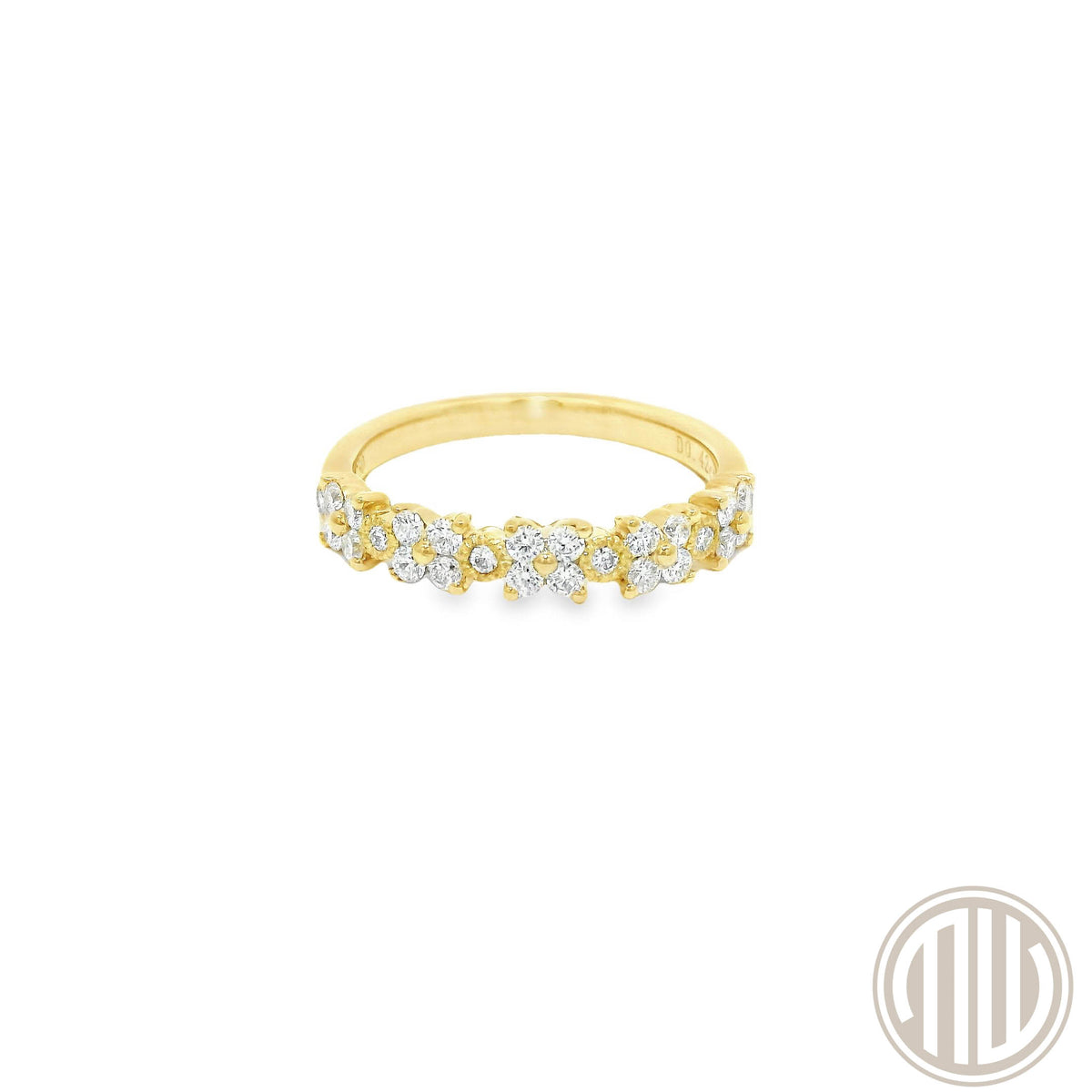 Diamant Ring / 750 Gelbgold / 0.42ct