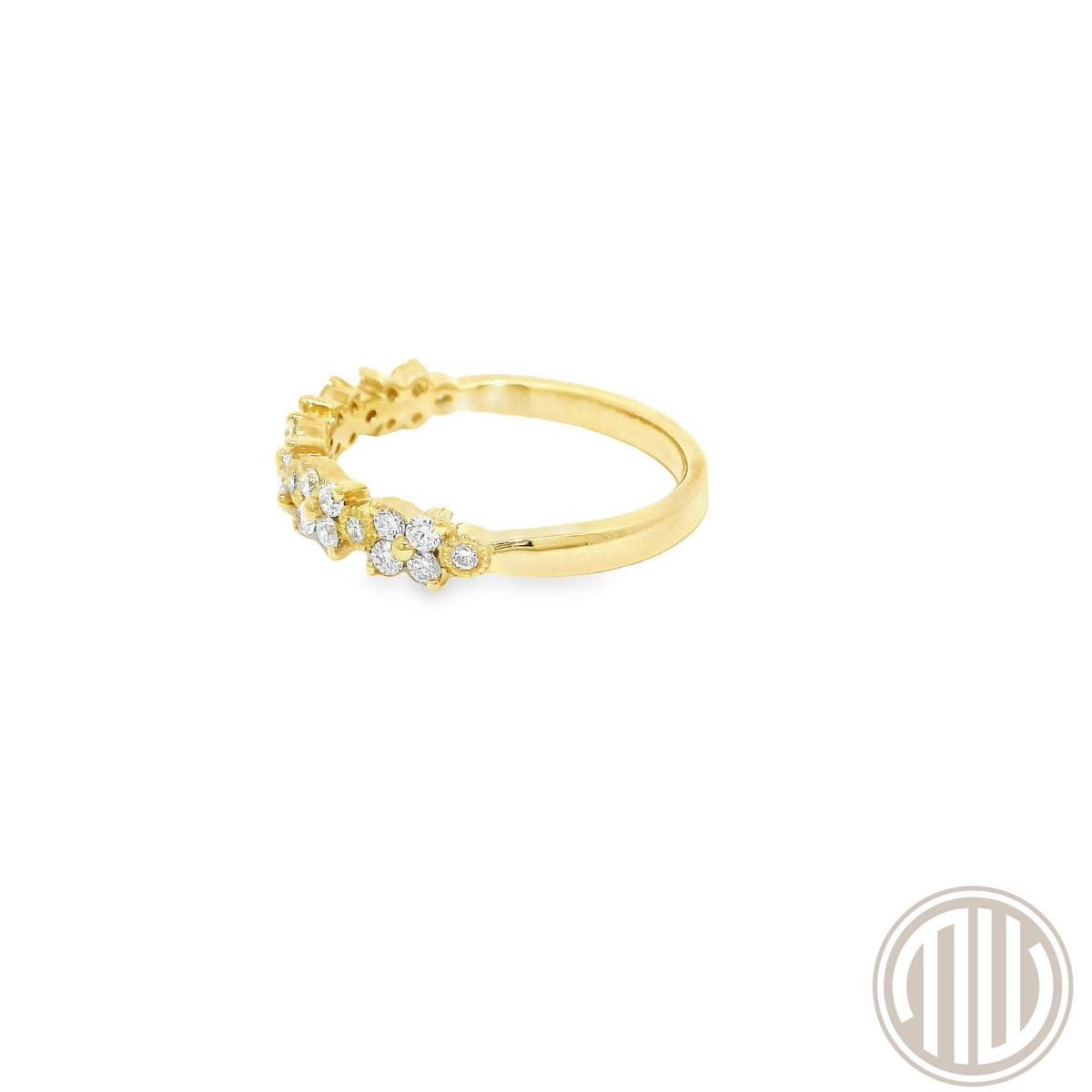 Diamant Ring / 750 Gelbgold / 0.42ct