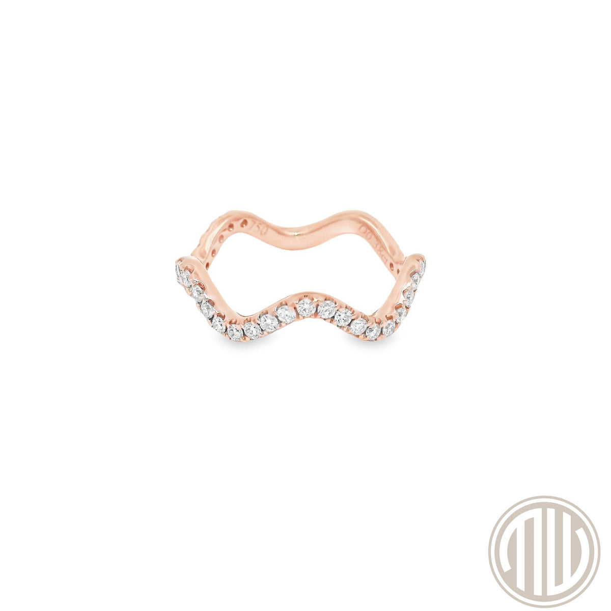 Diamant Ring / 750 Roségold / 0.38ct