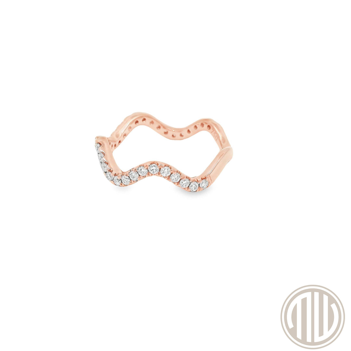 Diamant Ring / 750 Roségold / 0.38ct