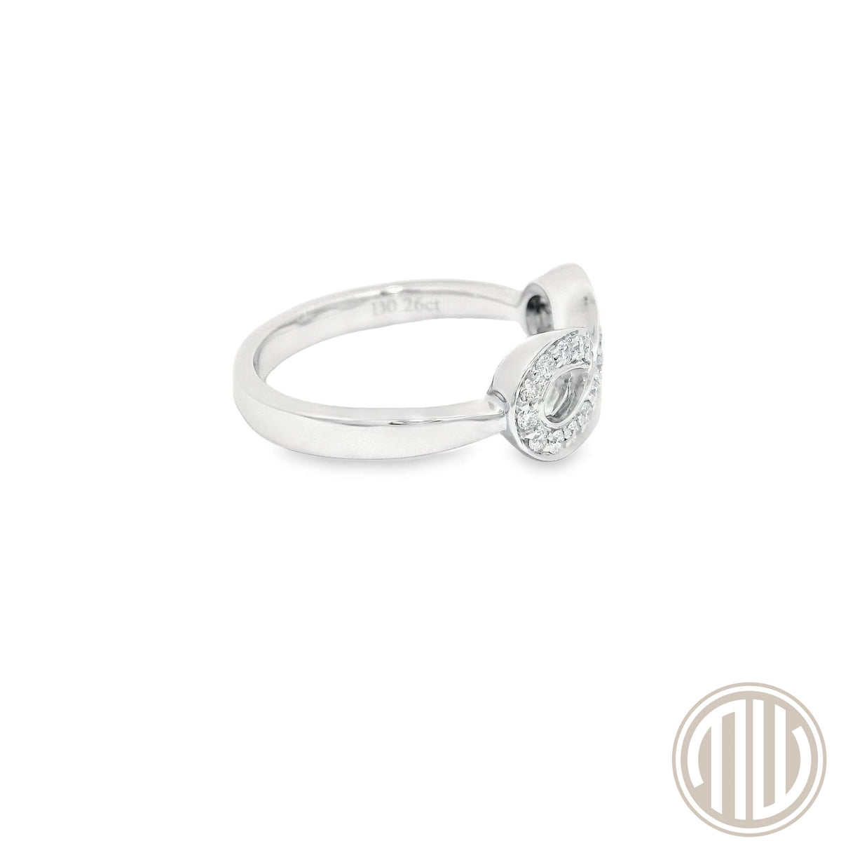 Diamant Ring "Infinity" / 750 Weißgold / 0.26ct