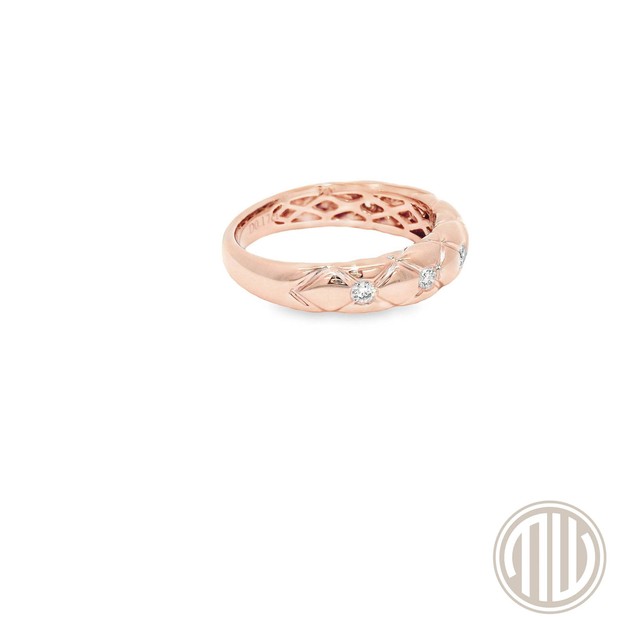 Diamant Ring / 750 Roségold / 0.17ct / TW/VS