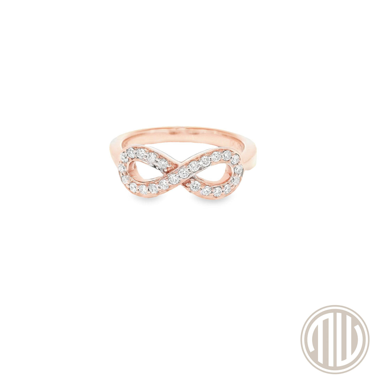 Diamant Ring "Infinity" 750 Rosègold / 0.26ct / TW/VS