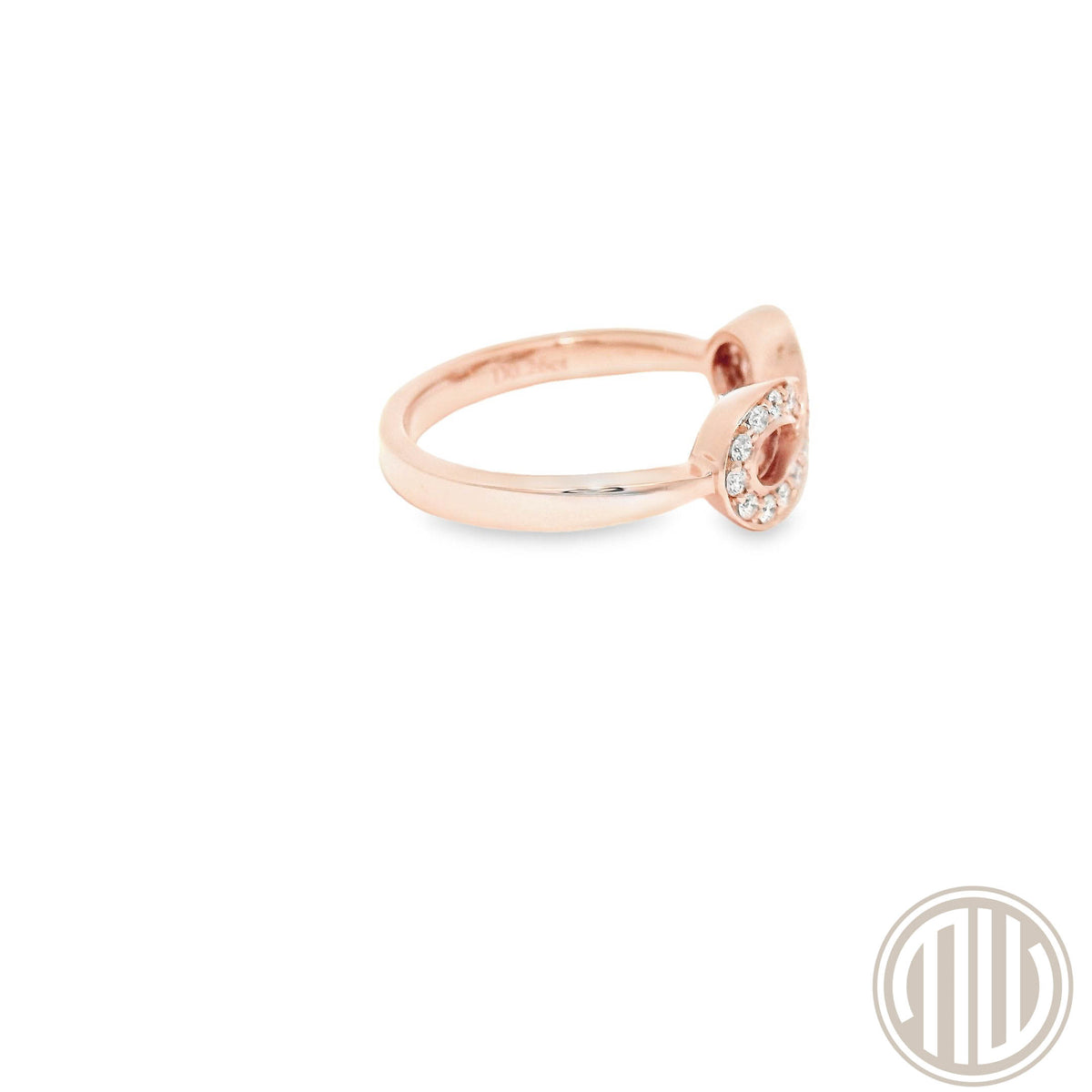 Diamant Ring "Infinity" 750 Rosègold / 0.26ct / TW/VS