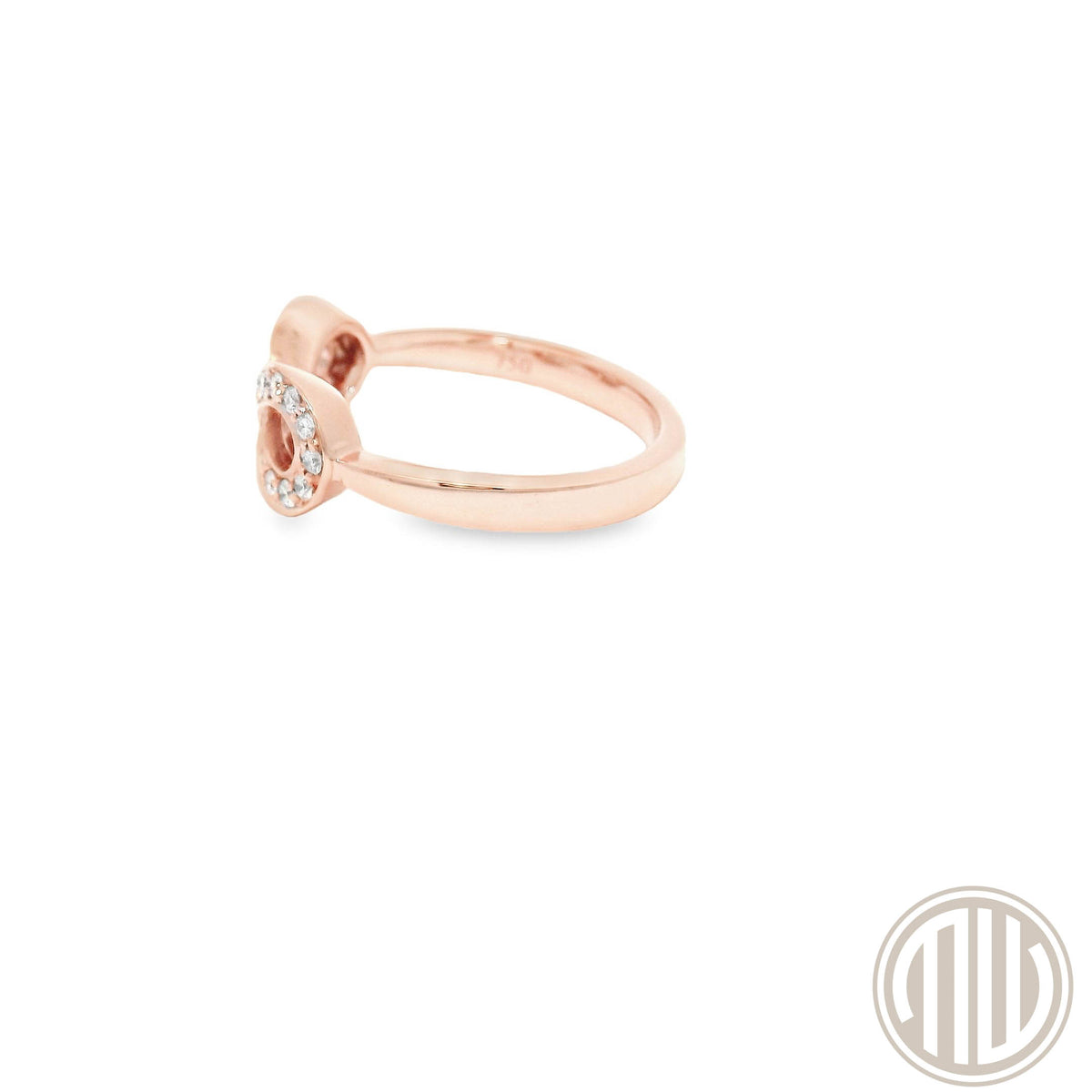 Diamant Ring "Infinity" 750 Rosègold / 0.26ct / TW/VS