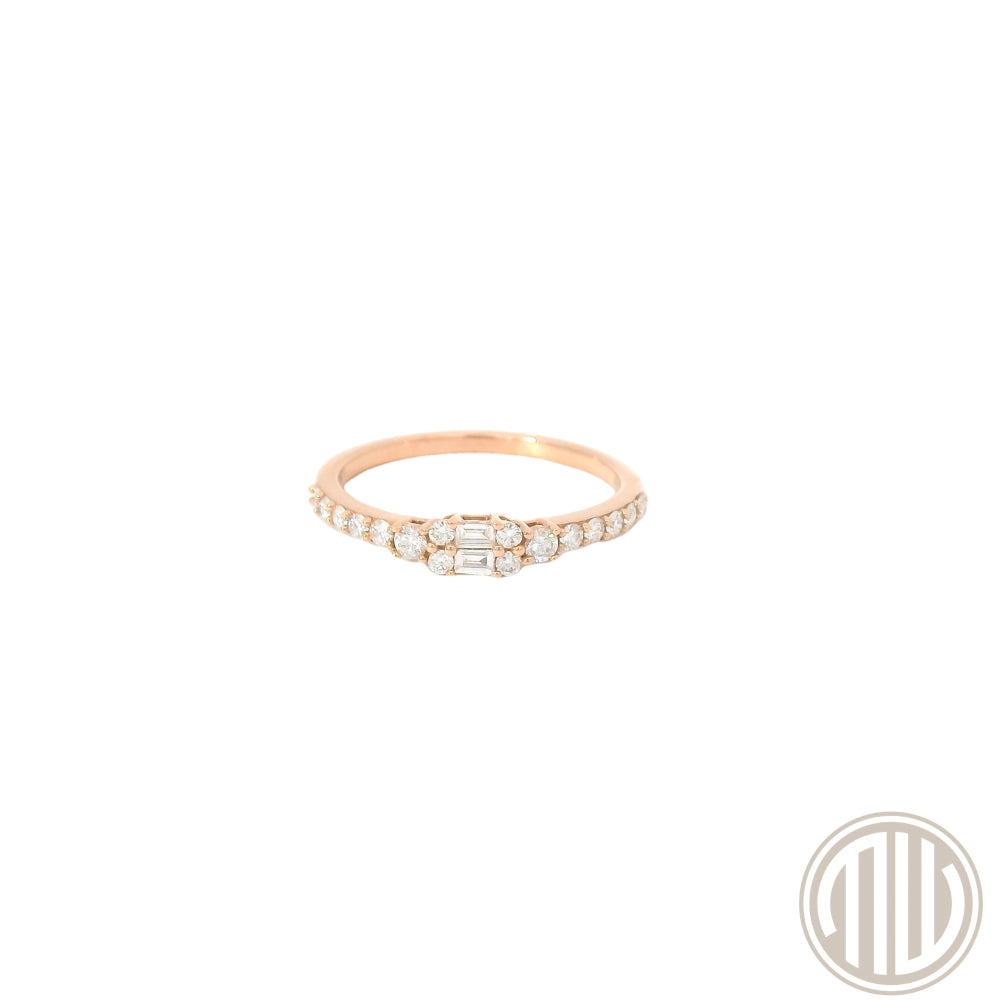 Diamant Ring 750 Roségold 0.43ct