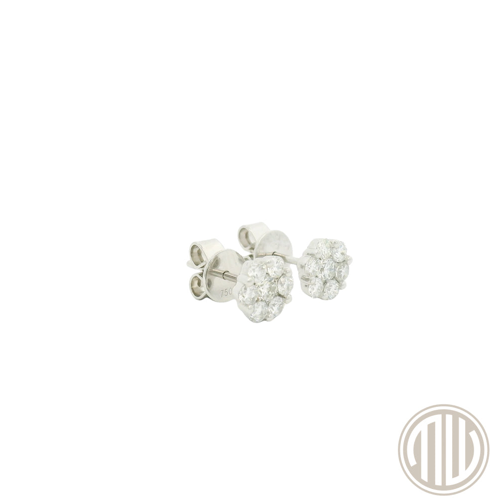 Diamant Ohrstecker/Earrings 750 Weißgold 0.66ct