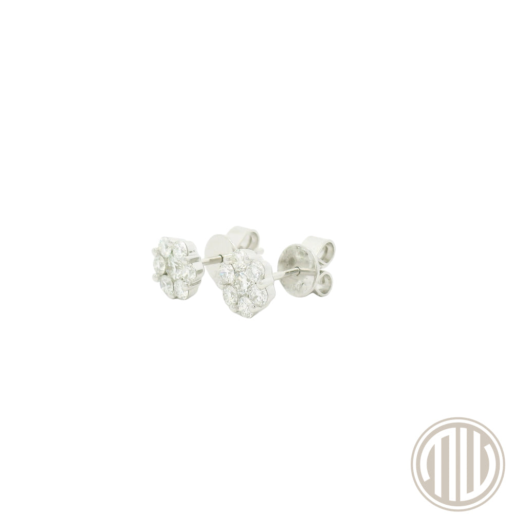 Diamant Ohrstecker/Earrings 750 Weißgold 0.66ct