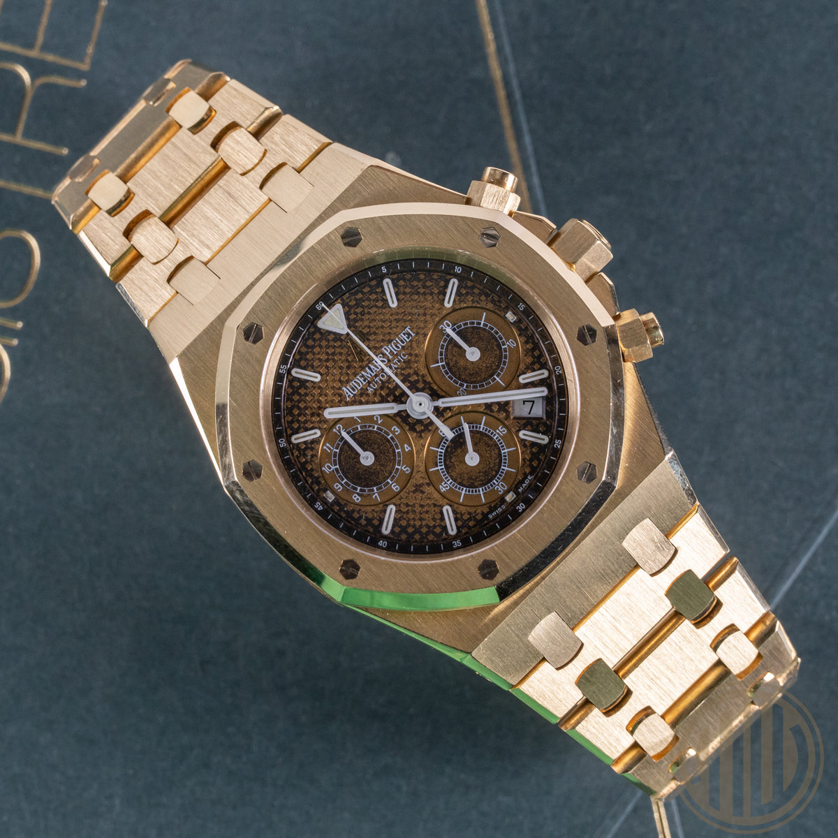 Audemars Piguet Royal Oak Chronograph Tropical Dial | 18kt Yellowgold | AP-Extract | 1999 | 25860BA