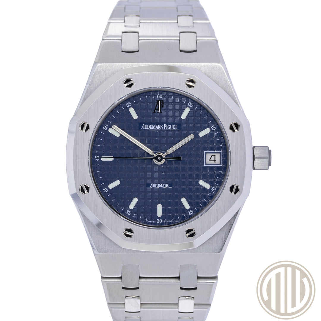 Audemars Piguet Royal Oak Blue Dial | New AP-Service | Box and Papers | 2003