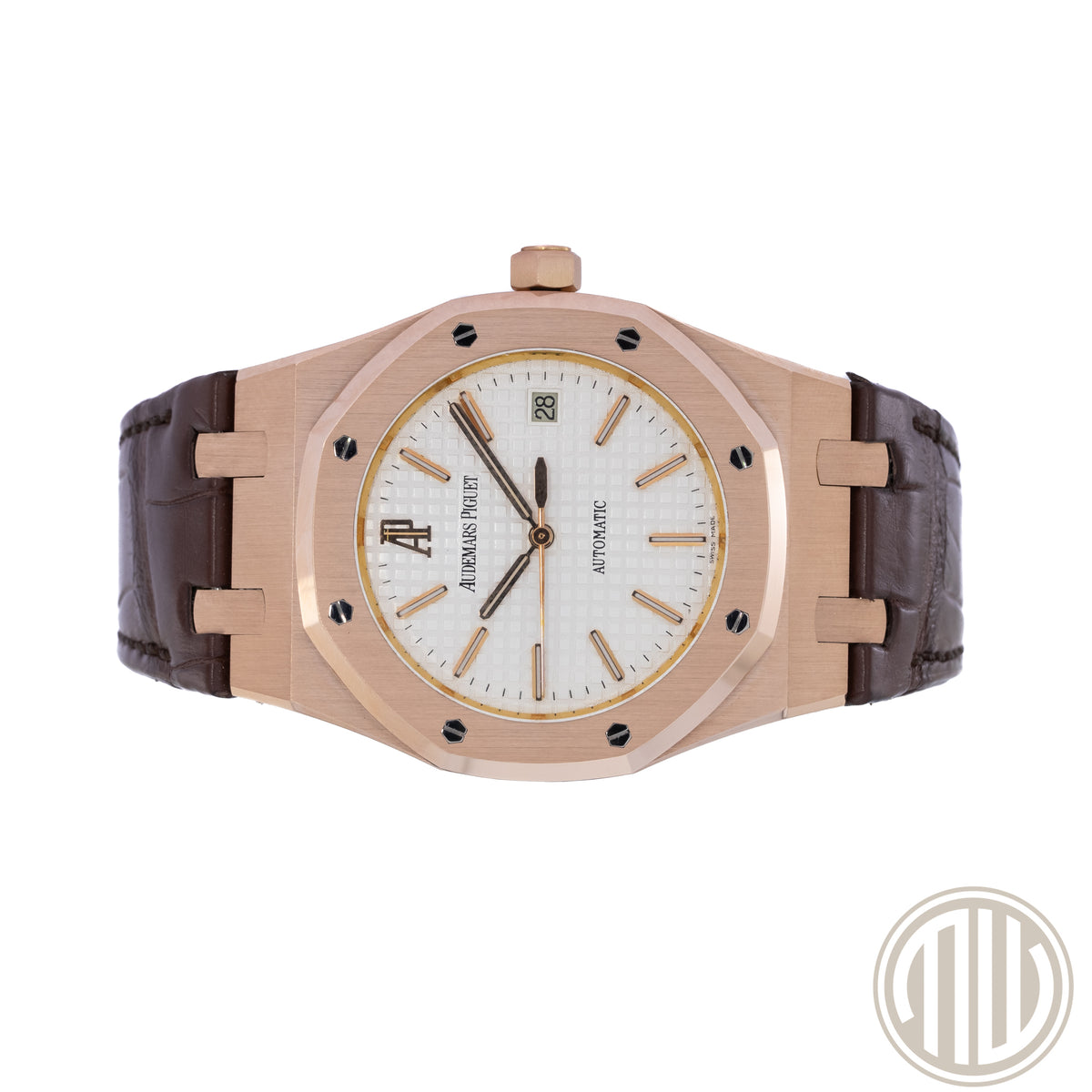 Audemars Piguet Royal Oak Selfwinding White Dial | 18kt Rosegold | Box and Papers | 2013