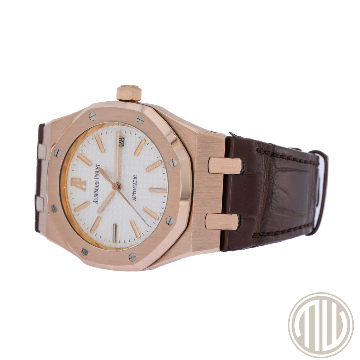 Audemars Piguet Royal Oak Selfwinding White Dial | 18kt Rosegold | Box and Papers | 2013