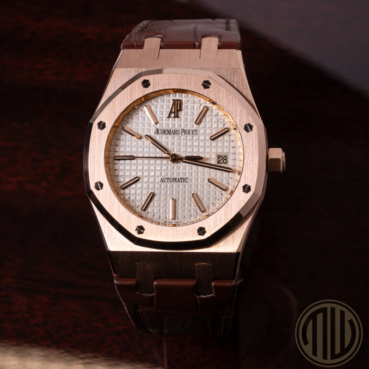 Audemars Piguet Royal Oak Selfwinding White Dial | 18kt Rosegold | Box and Papers | 2013