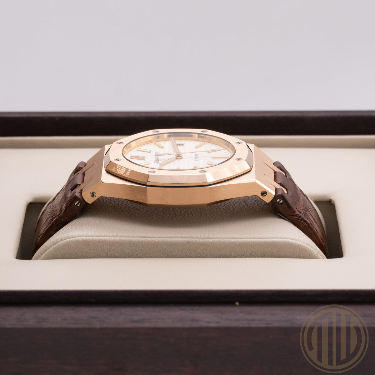 Audemars Piguet Royal Oak Selfwinding White Dial | 18kt Rosegold | Box and Papers | 2013