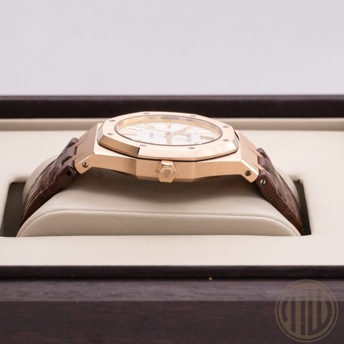 Audemars Piguet Royal Oak Selfwinding White Dial | 18kt Rosegold | Box and Papers | 2013