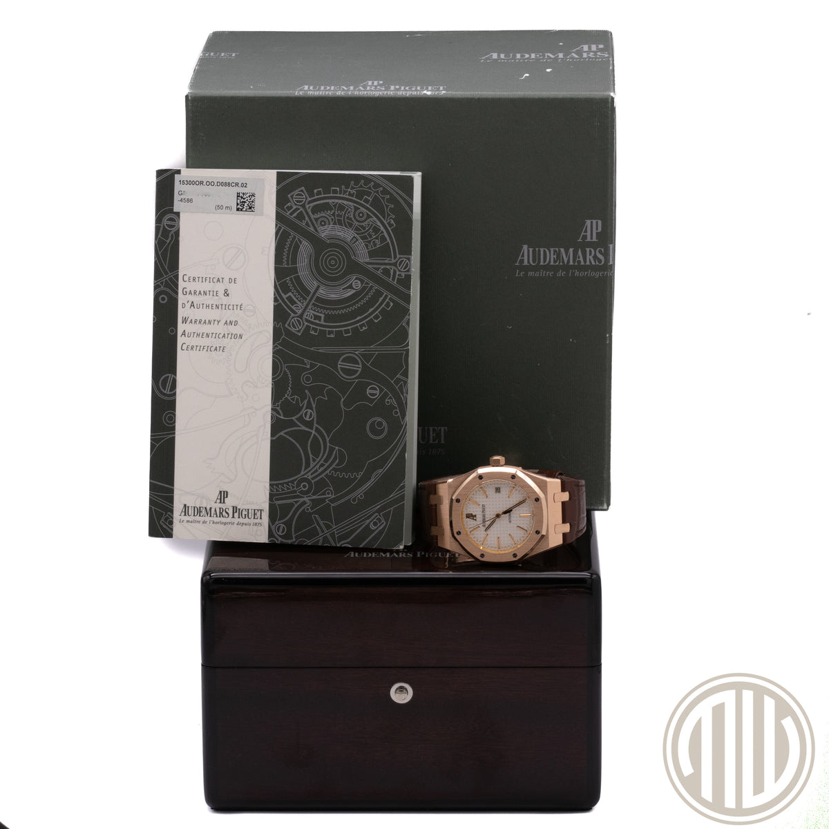 Audemars Piguet Royal Oak Selfwinding White Dial | 18kt Rosegold | Box and Papers | 2013