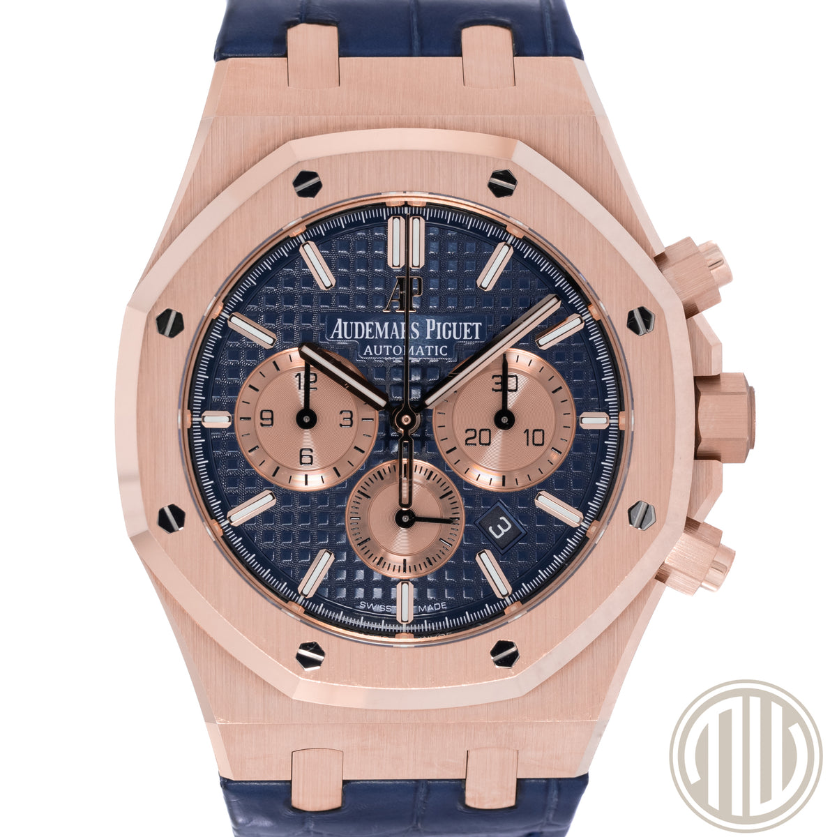 Audemars Piguet Royal Oak Chronograph Blue Dial | Roségold | Box and Papers | 2020 | 26331OR