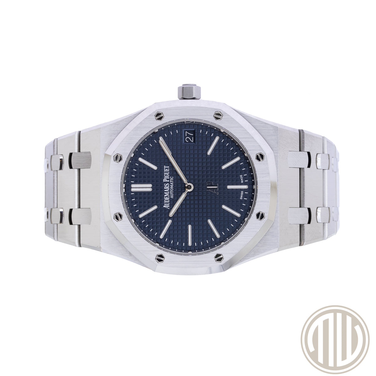 Audemars Piguet Royal Oak Jumbo "jumbo" Extra-thin 50th Anniversary | Blue Dial | Box and Papers | 2022