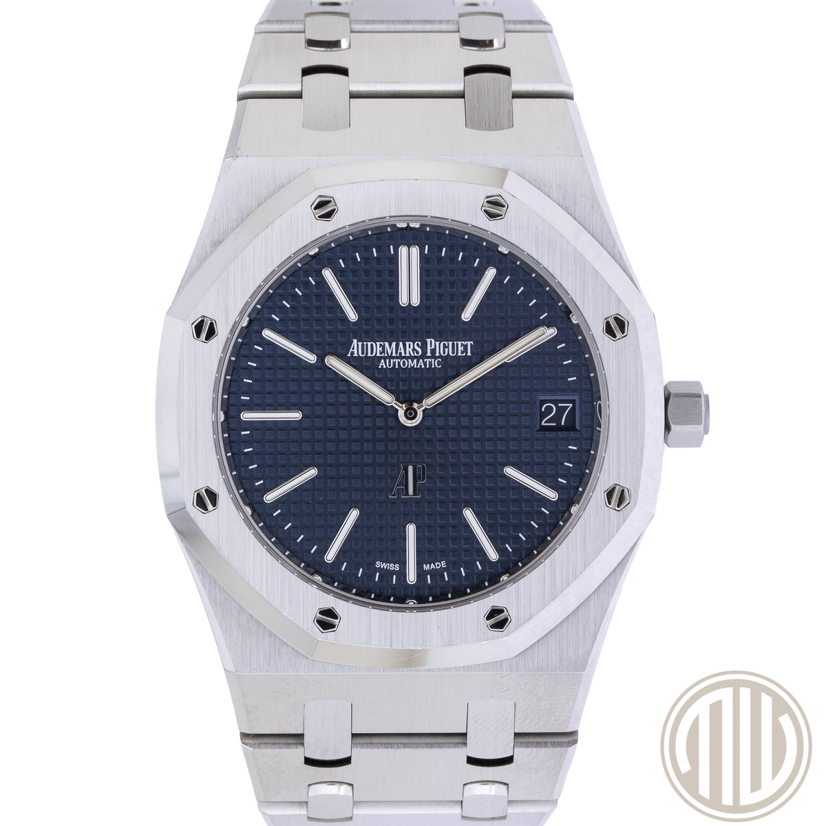 Audemars Piguet Royal Oak Jumbo "jumbo" Extra-thin 50th Anniversary | Blue Dial | Box and Papers | 2022