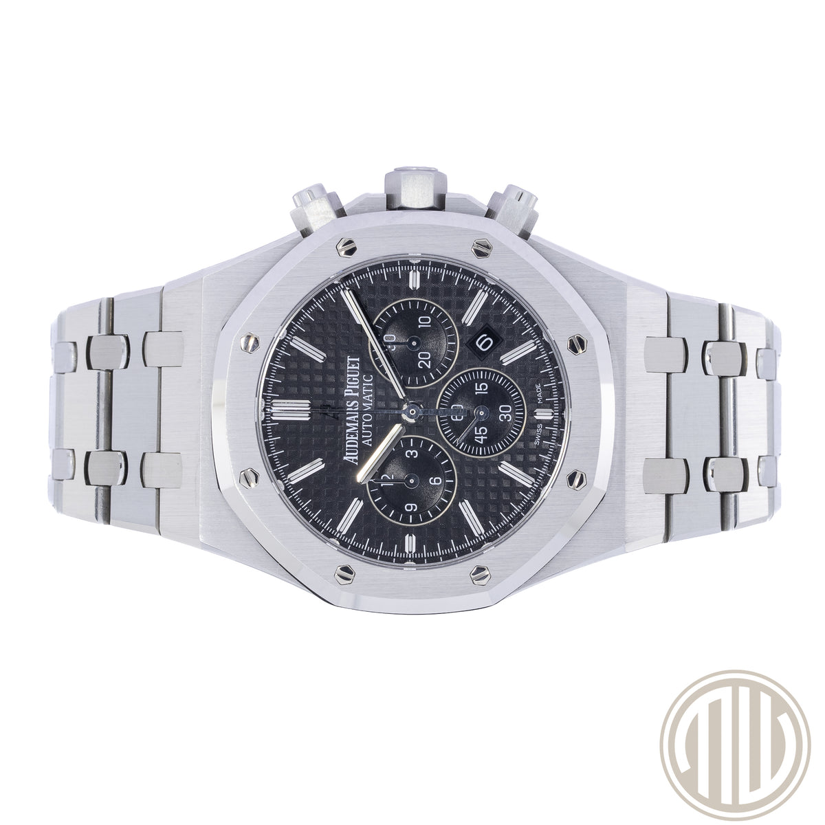 Audemars Piguet Royal Oak Chronograph Black Dial | New Service | German Watch | Box and Papers