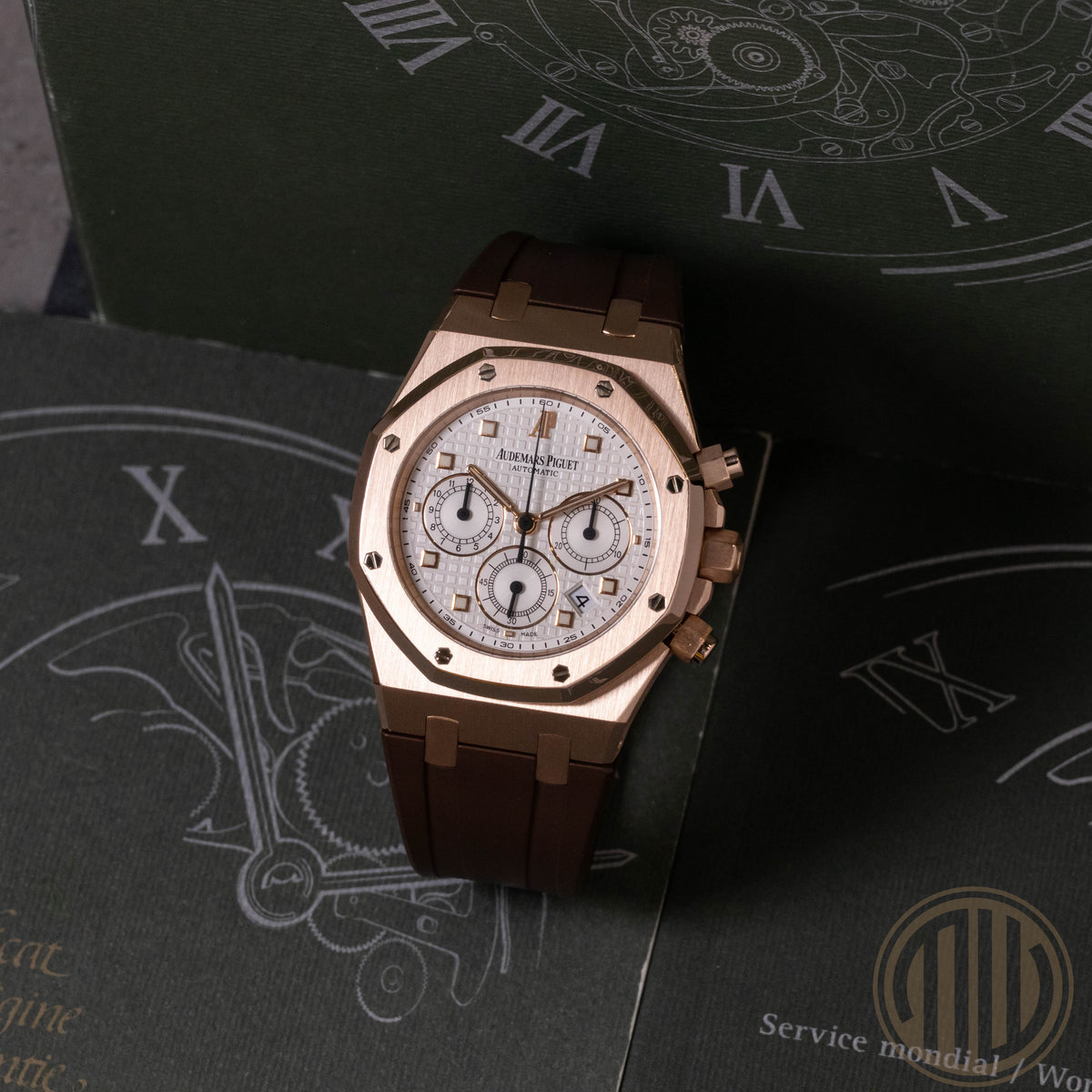 Audemars Piguet Royal Oak Chronograph 18kt Roségold | White Dial | Box and Papers | 2007