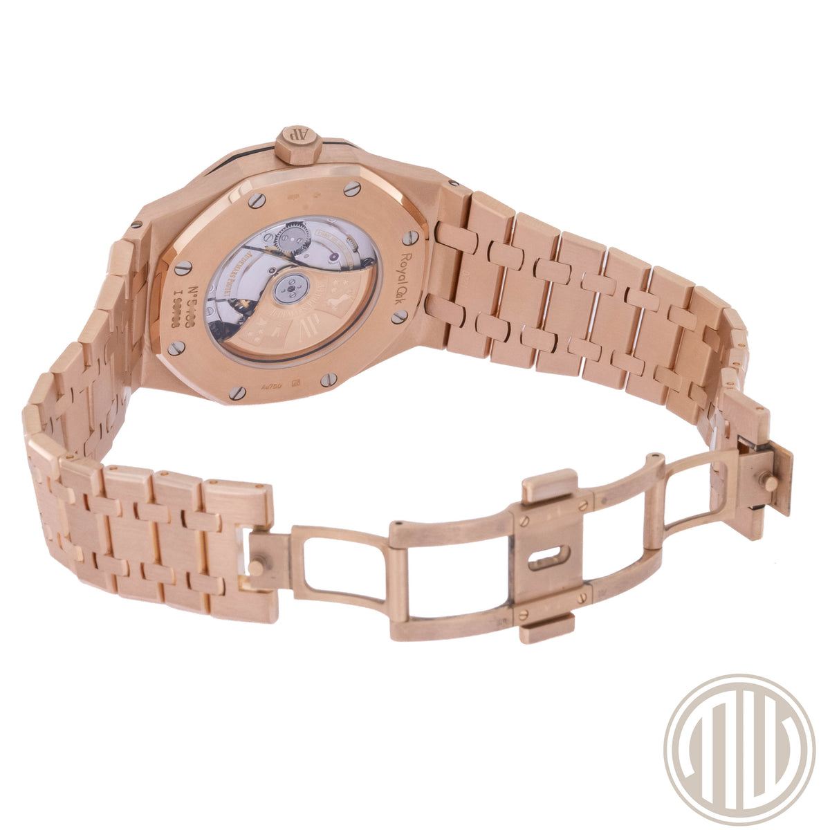 Audemars Piguet Royal Oak Selfwinding Blue Dial | 18kt Roségold | Orig.Invoice | Box & Papers