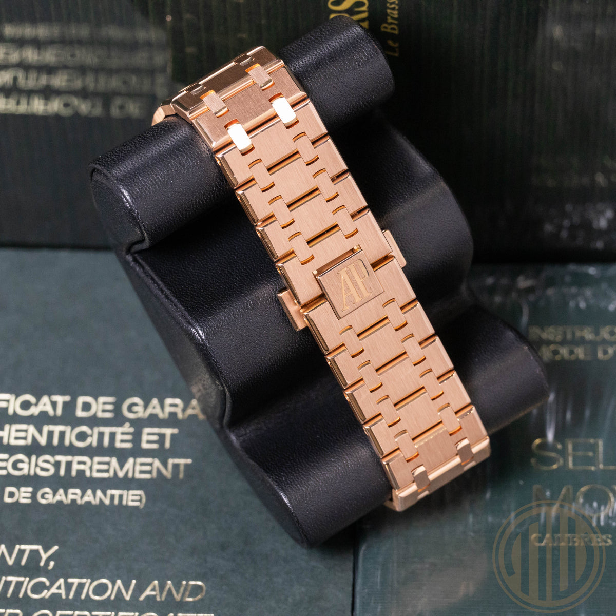 Audemars Piguet Royal Oak Selfwinding Blue Dial | 18kt Roségold | Orig.Invoice | Box & Papers