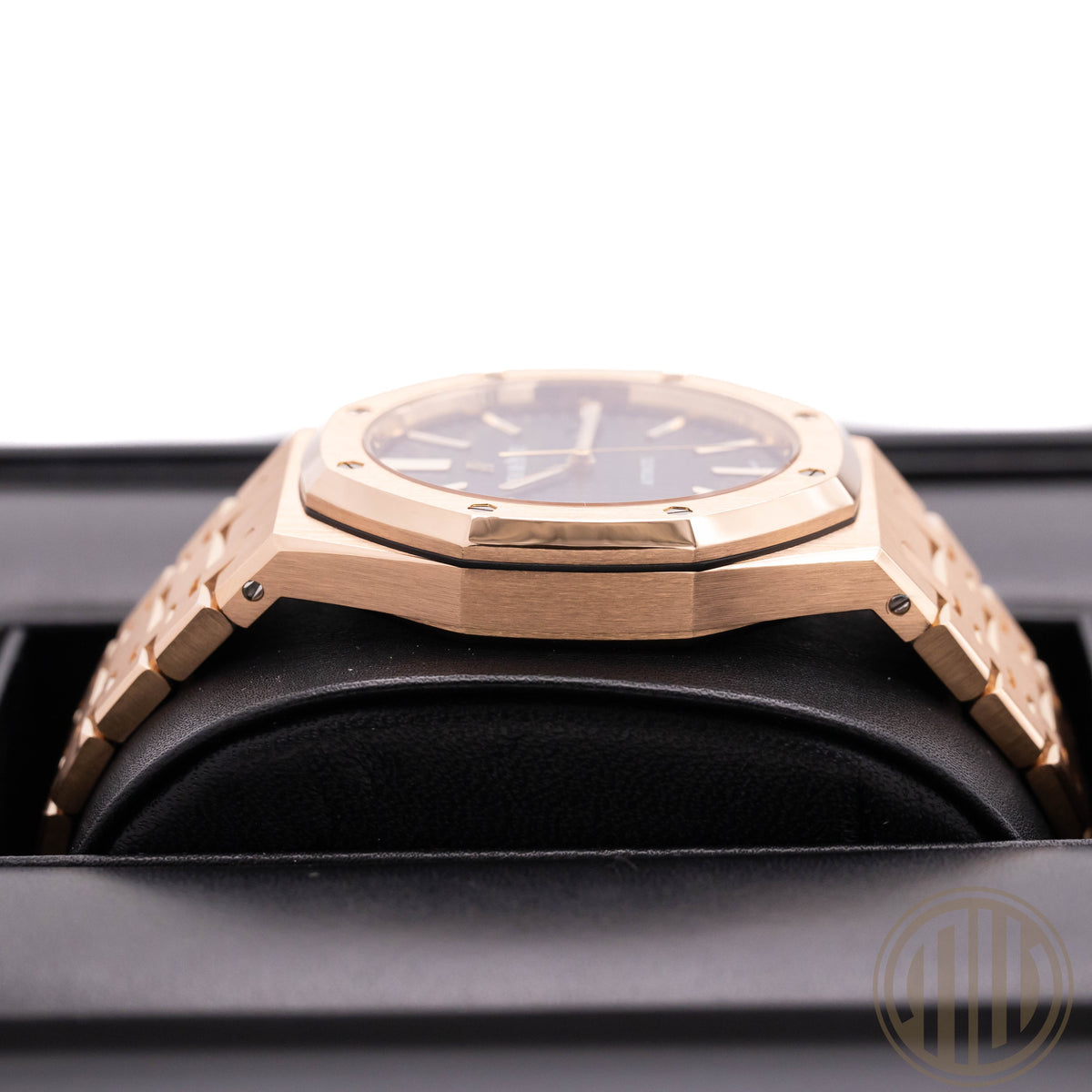 Audemars Piguet Royal Oak Selfwinding Blue Dial | 18kt Roségold | Orig.Invoice | Box & Papers