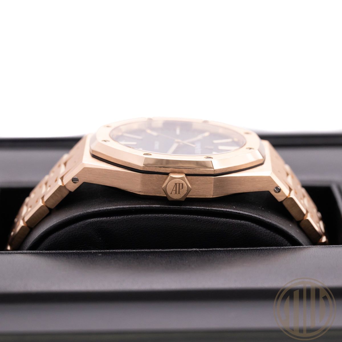 Audemars Piguet Royal Oak Selfwinding Blue Dial | 18kt Roségold | Orig.Invoice | Box & Papers