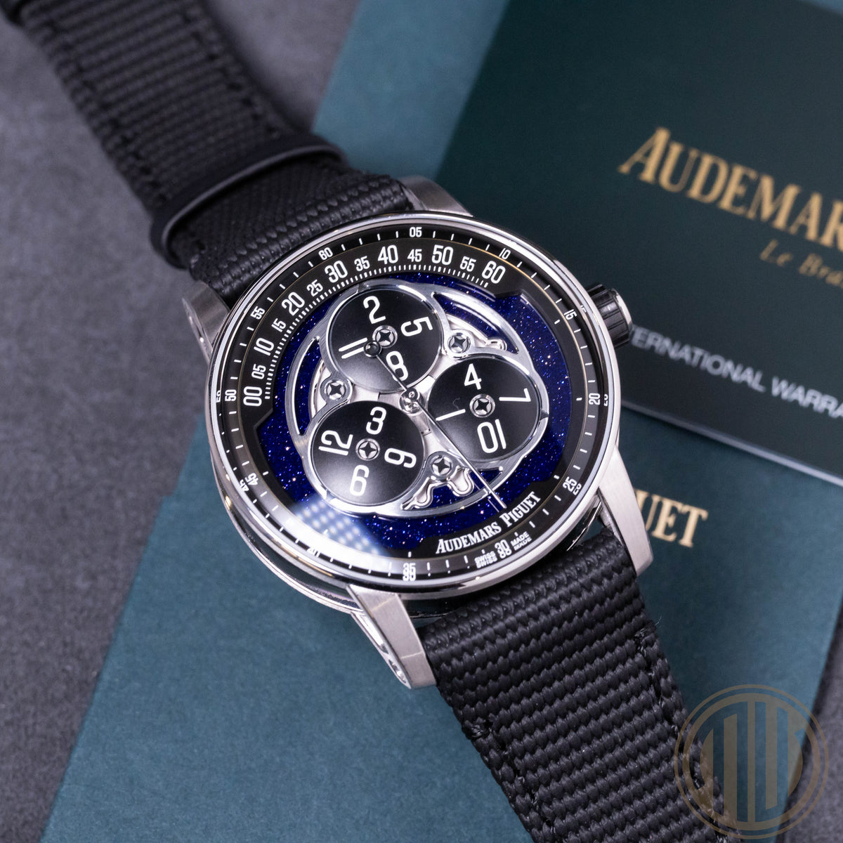 Audemars Piguet Star Wheel Code 11.59 Starwheel Whitegold-Ceramic | Blue Aventurin | Box and Papers | 2025