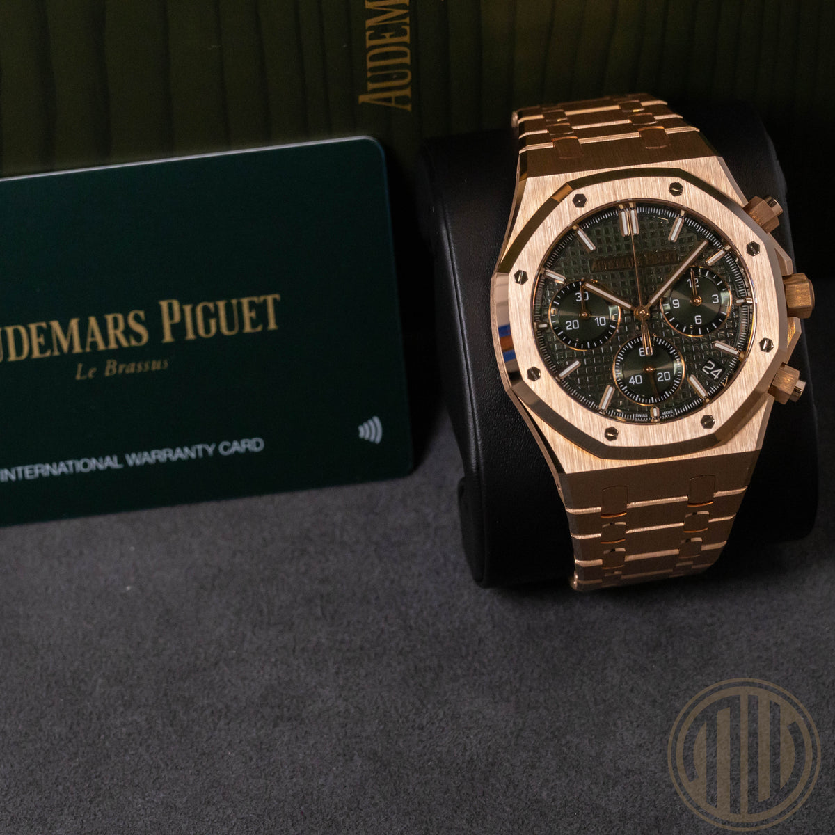 Audemars Piguet Royal Oak Green Dial | 18kt Roségold | Box and Papers | 2023