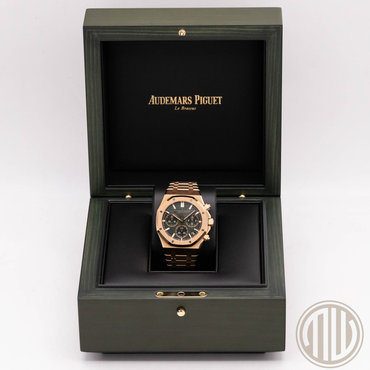 Audemars Piguet Royal Oak Green Dial | 18kt Roségold | Box and Papers | 2023