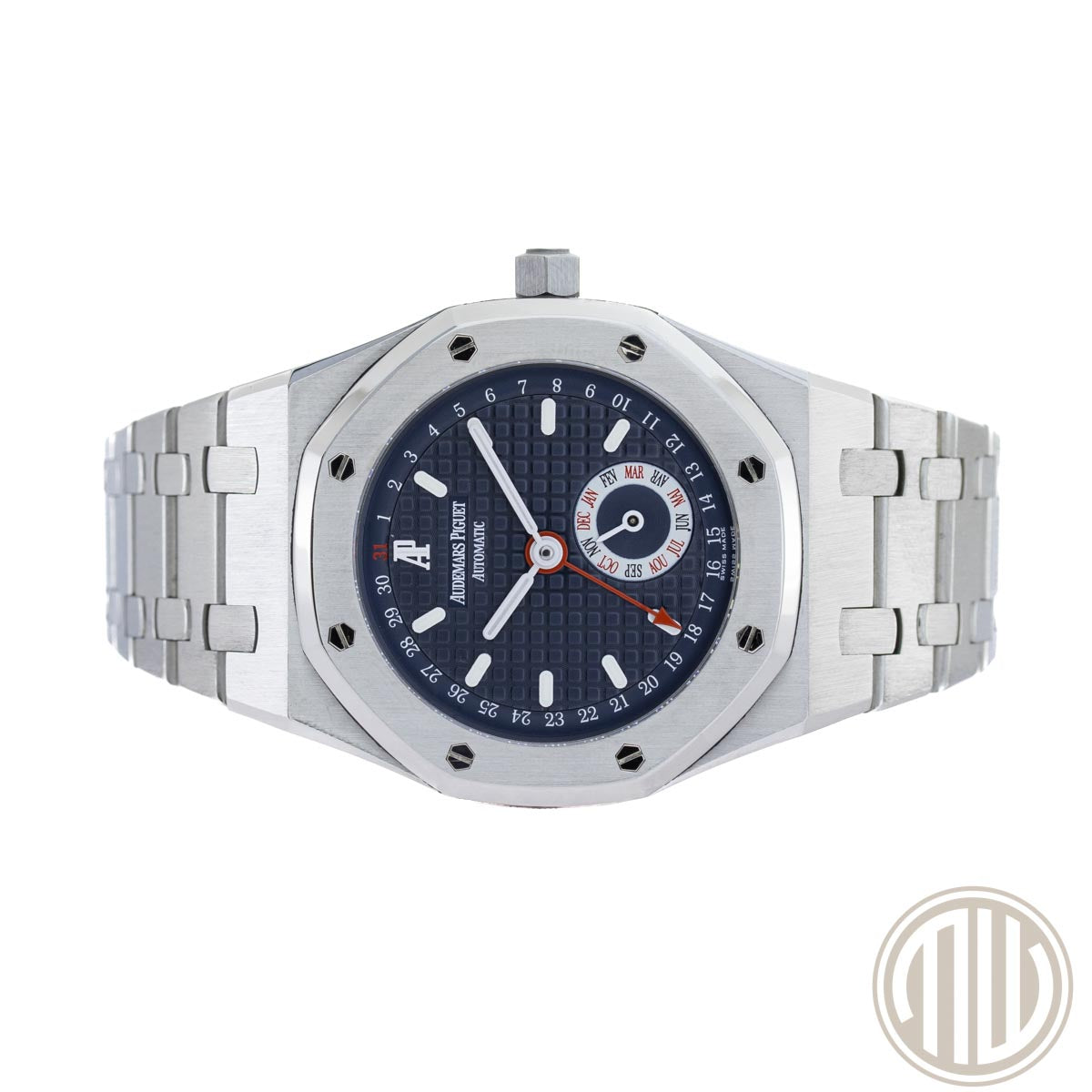 Calendario anual de Audemars Piguet Royal Oak | Esfera azul | Servicio AP 2021 | Caja y Papeles | 2592ST