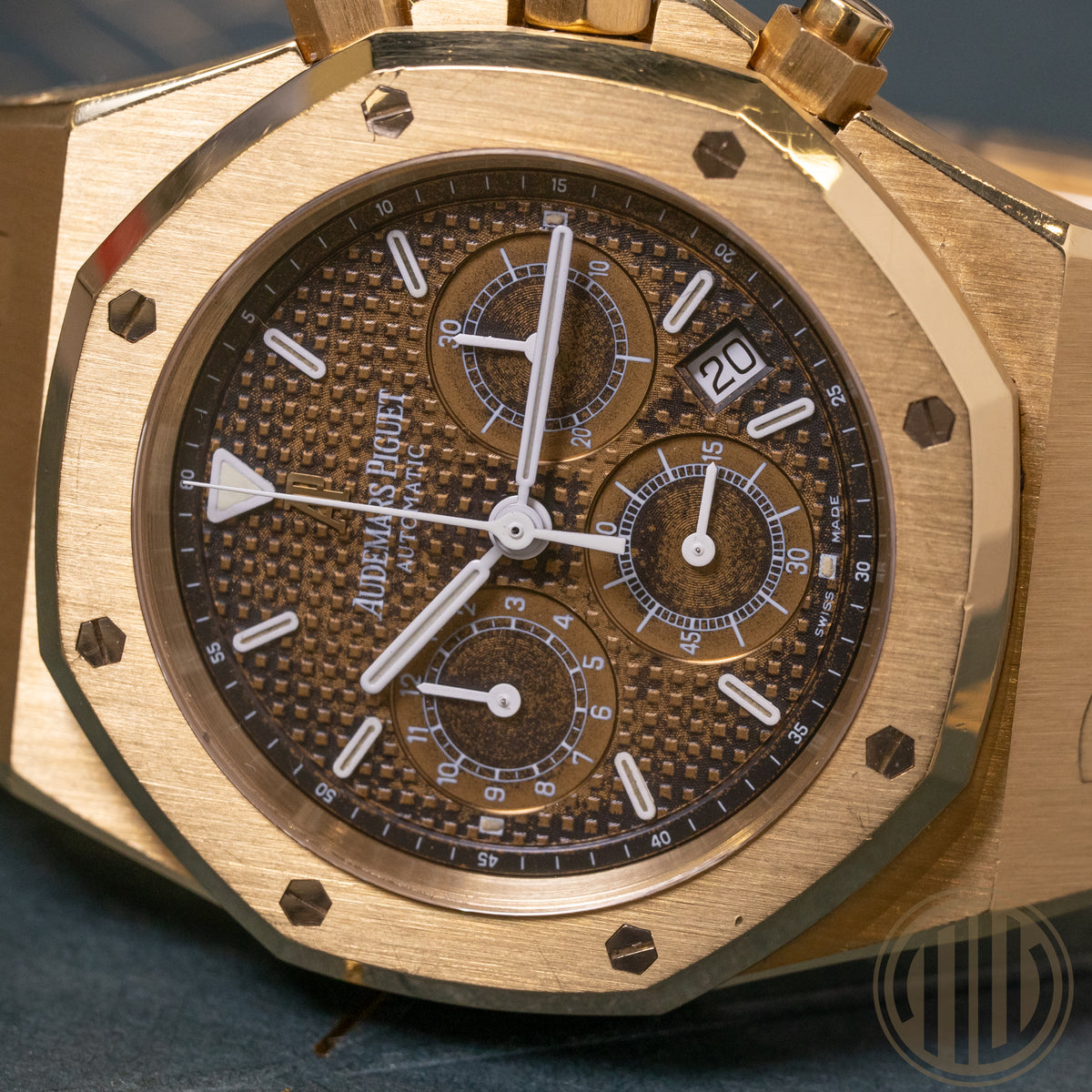 Audemars Piguet Royal Oak Chronograph Tropical Dial | 18kt Yellowgold | AP-Extract | 1999 | 25860BA