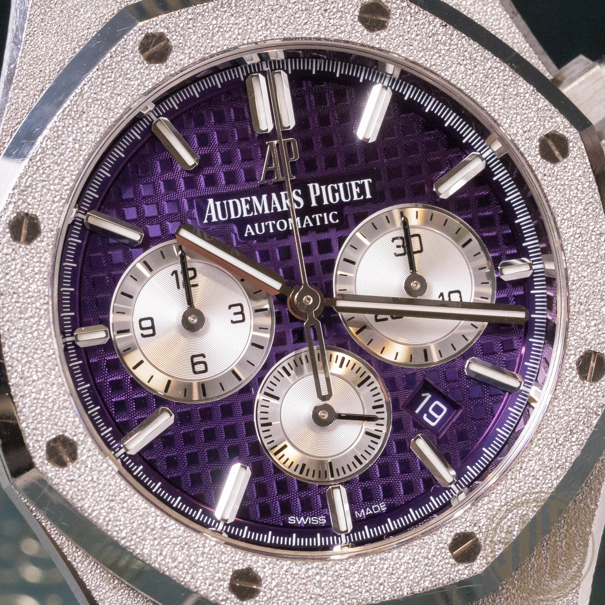 Audemars Piguet Royal Oak Chronograph Frosted | Purple Dial | Limited Piece | Box and Papers | 2019