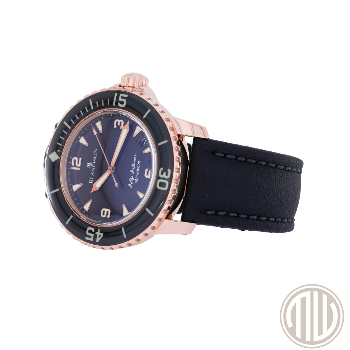 Blancpain Fifty Fathoms Black Dial | 18kt Roségold | Box and Papers | 2011