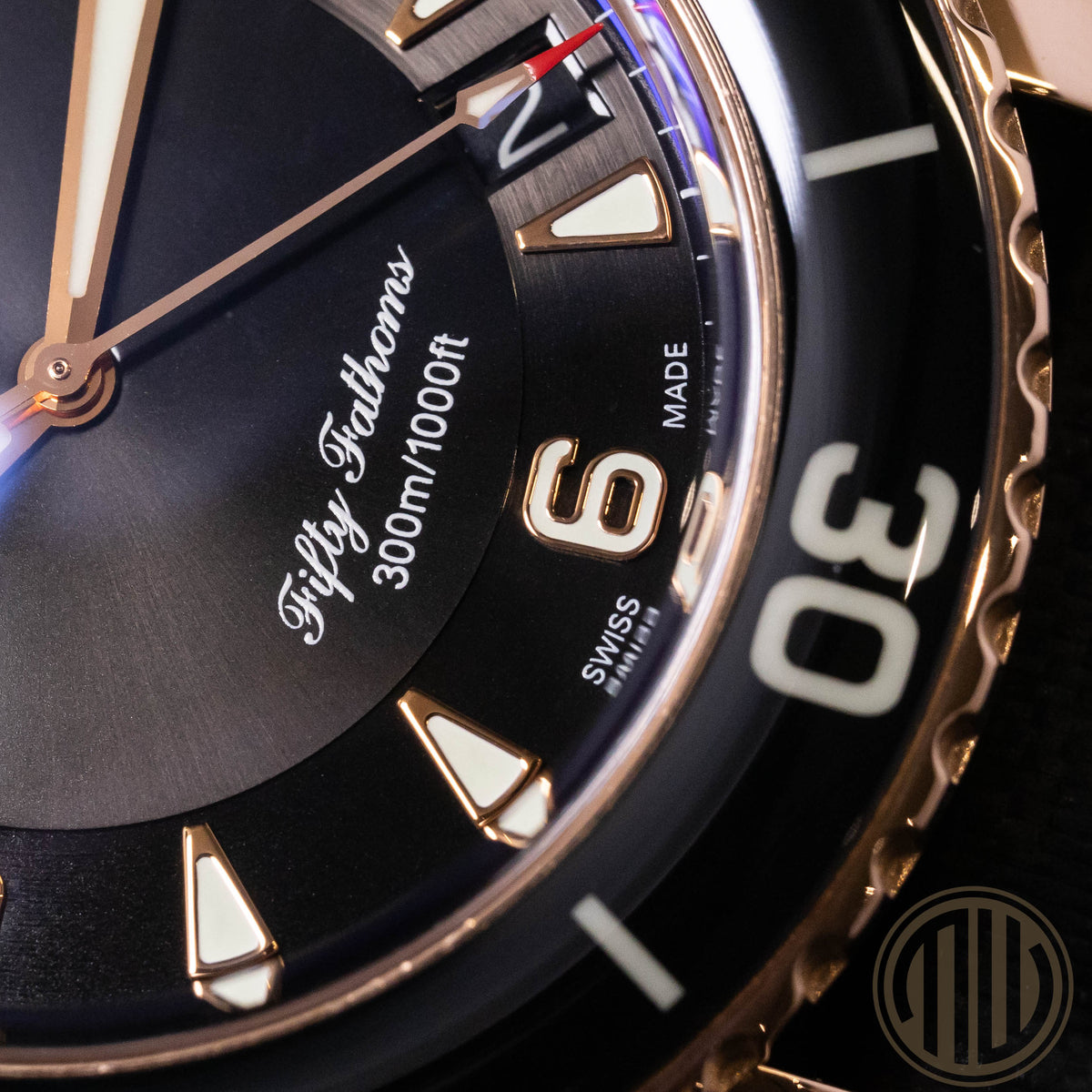 Blancpain Fifty Fathoms Black Dial | 18kt Roségold | Box and Papers | 2011