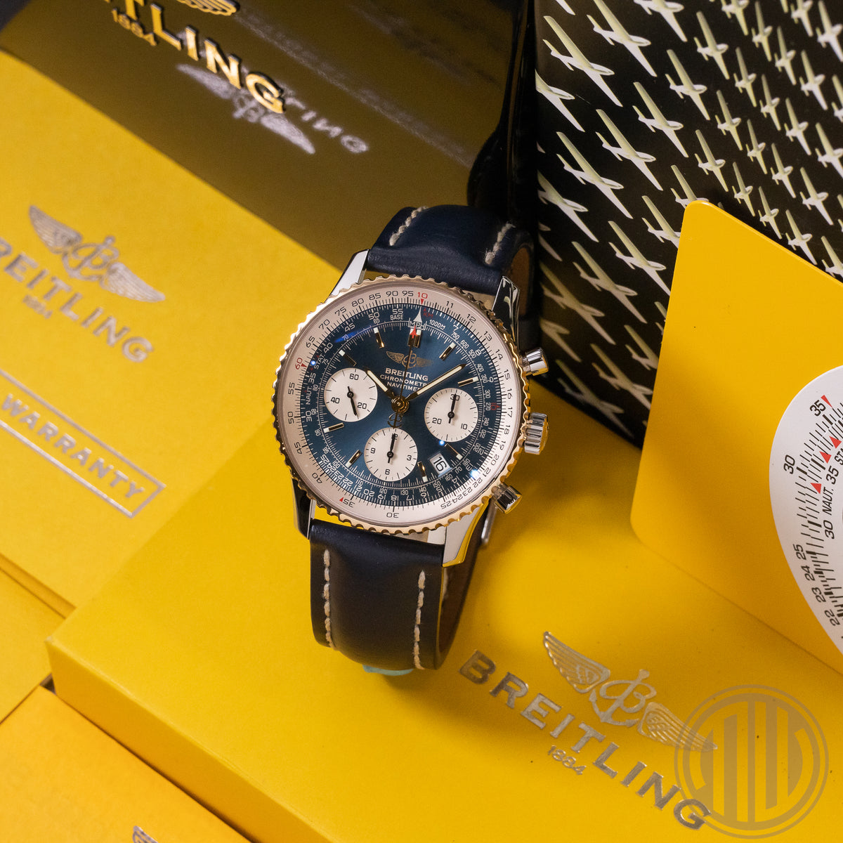 Breitling Navitimer Bicolor | Blue Dial | Box and Papers | 2010