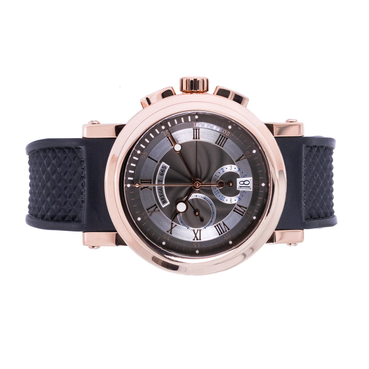 Breguet Marine Chronograph | Ref: 5827 | 18k rose gold | New Service | Box and Papers | 2012